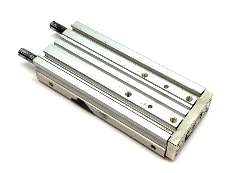 Used SMC COMPACT GUIDED CYLINDER 12MM BORE 100MM STROKE Pneumatic Cylinders | Maverick Industrial Sales #1099938