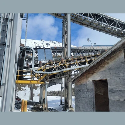 36in Wide x 242ft Long Channel Conveyor