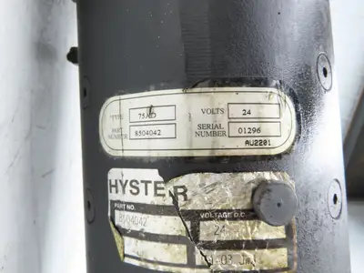 Hyster 8504042 Forklift Drive Traction Motor 24VDC Removed From N30XMR2