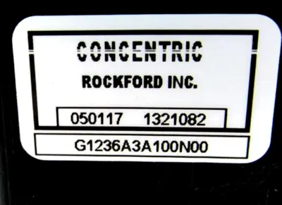 NEW CONCENTRIC G1236A3A100N00 GEAR PUMP 050117, 13231082