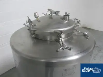 USED HyClone 500 Liter ConeCraft Hyclone Tank, 304 S/S