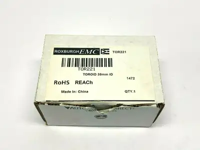 TOR221 | Automation Direct  Roxburgh Toroid EMI/ RFI Filter 38mm ID 64 OD - New Other