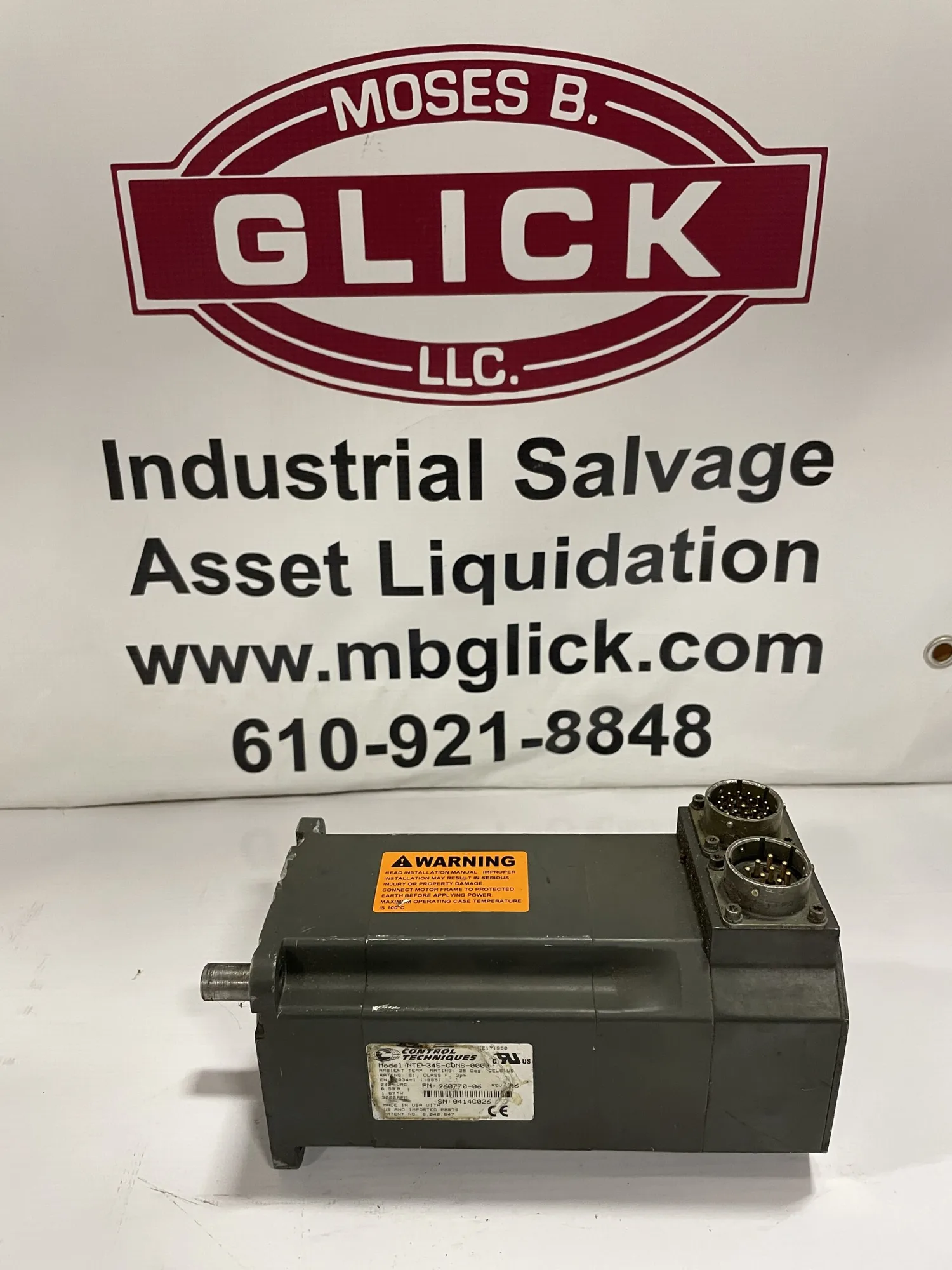 Control Techniques NTE-345-CONS-0000 1.67kW Servo Motor 3000RPM 240V