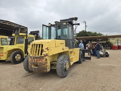 Hyster H280XL Diesel Forklift, Single Stage, Side Shift, Clamp, 14,460 Hours Indicated