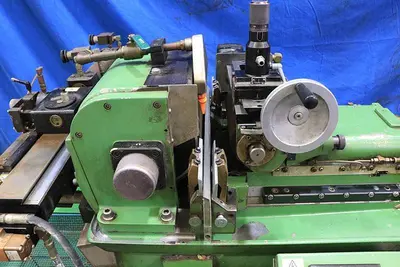 GLEBAR MODEL TF-9DHD  "MADE IN USA" CENTERLESS GRINDER
 PROGRAMMABLE BY TOUCHSCREEN CONTROL,
    AUTO INFEED & THRUFEED