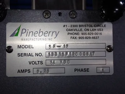Used PINEBERRY SF12 Miscellaneous Packaging Equipment Ohio US | HGR 24 #756683