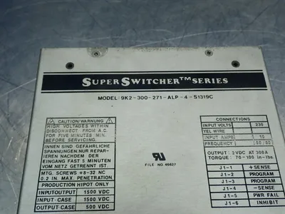 Used POWERTEC INC 9K2300271ALP4S1319C DC Power Supplies Ohio US | HGR 24 #1070196