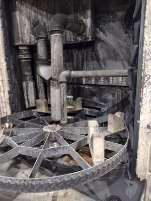 40" X 40" BETTER ENGINEERING MODEL #F4000-LXP ROTARY TABLE PARTS WASHER: YOBRO #24041