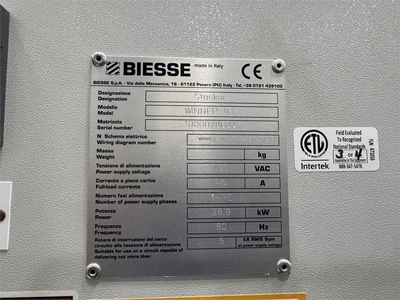 Used 2019 BIESSE "WINNER W1" Woodworking Handling Equipment California US | MachineryMax #1468873
