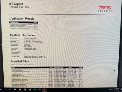 Used Thermo Fisher Scientific BRE731355 , BRE731405 ICP / ICPMS Missouri US | BioLabTek #1366059