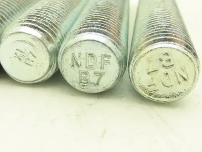 B7 Stud Threaded Rod 1"-8 TPI 6-1/4" L Lot of 43