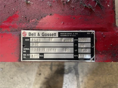 7.5 HP Bell & Gossett Series 1510 Water Pump