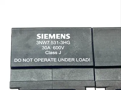 Used Siemens Fuse Holder Class J 30A 600V w/ 3x Bussman LPJ-4SP Fuses Fuse Accessories Michigan US | Maverick Industrial Sales #1389522