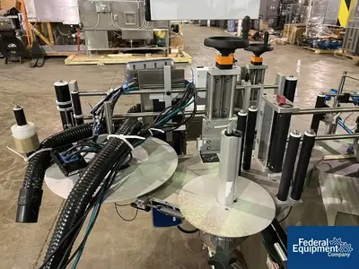 USED Quadrel Quadrel Wrap Around Labeler, Model Rotary