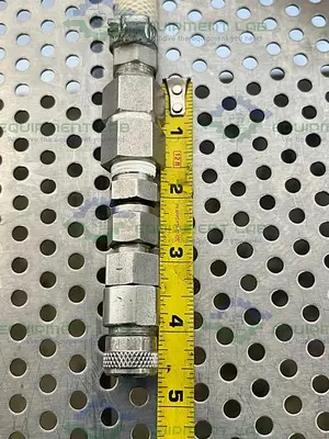 USED SF MEDICAL CW100 NEUTRASIL SILICONE 129" HOSE W/ COMPRESSION FITTING TO THREADED
