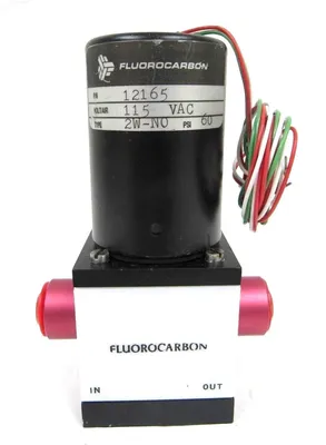 NEW FLUOROCARBON 12165 SOLENOID VALVE 2W-NO 60 PSI