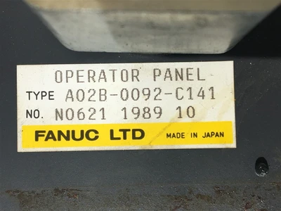 USED FANUC A02B-0092-C141 FANUC OPERATOR PANEL (1)-