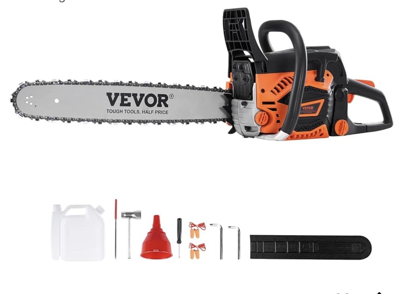 Used VEVOR GAS CHAINSAW 58CC 2-CYCLE 20 INCH 3.22HP GASOLINE POWERED CHAINSAW _UNKNOWN_ Chainsaws (Landscaping) Michigan US | Miedema Asset Management Group #1414483