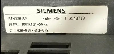 USED SIEMENS 6SC6101-2B-Z