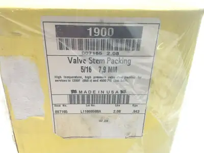 New | in-Stock CHESTERTON VALVE STEM PACKING 5/16 7,9MM Pump & Valve Parts | Maverick Industrial Sales #1115859