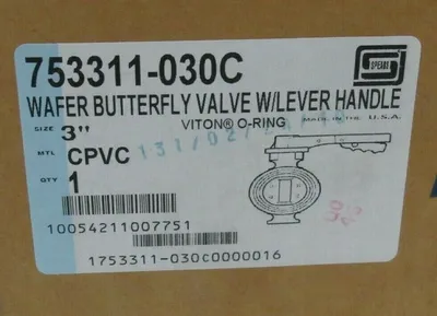 NEW SPEARS 753311-030C WAFER BUTTERFLY VALVE LEVER HANDLE 3" 753311030C