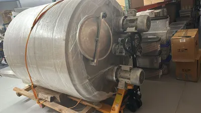 USED 2021 CUSTOM STAINLESS STEEL 3,000 Liters Double-Layer Production Tank