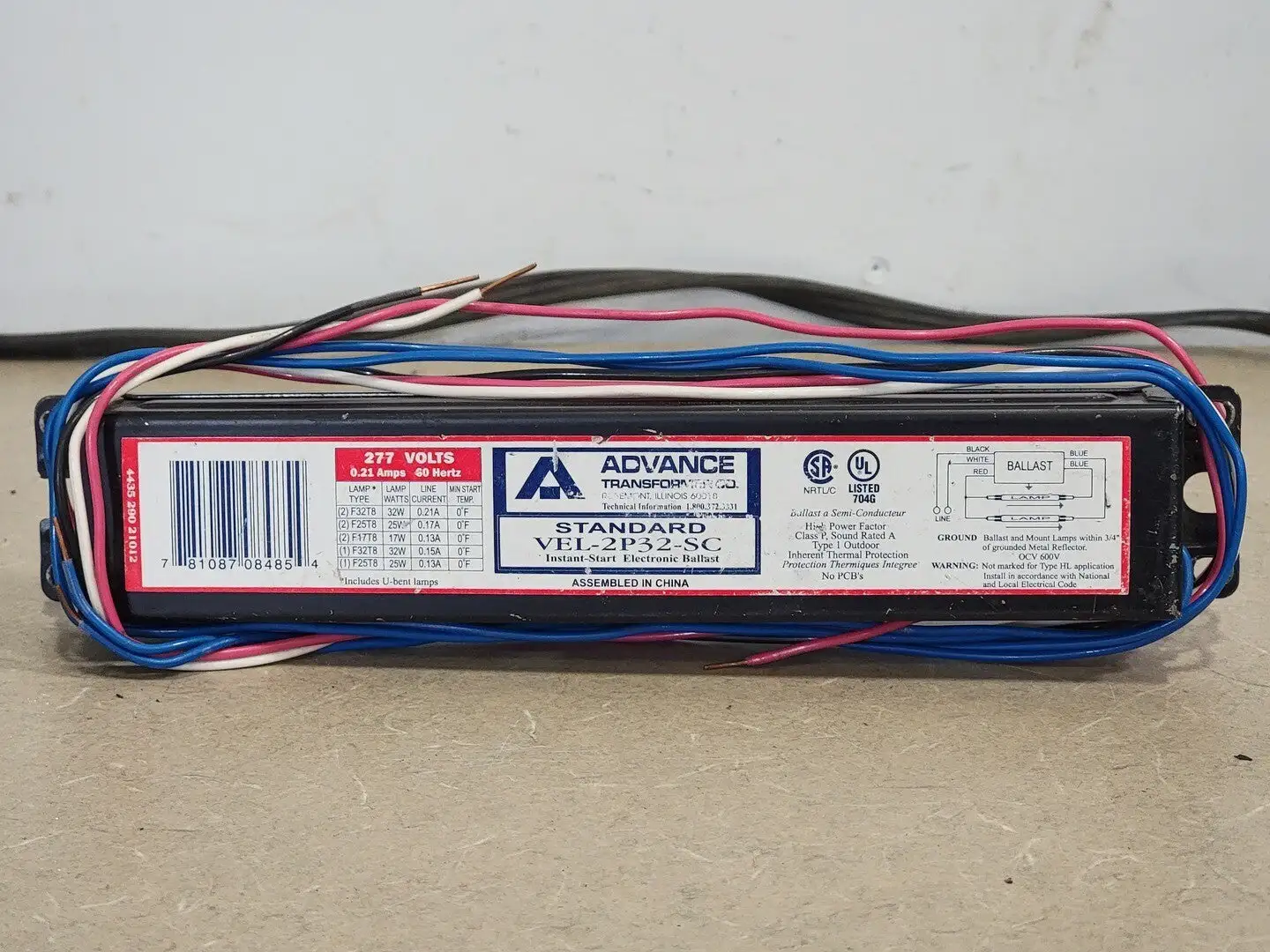 USED ADVANCE TRANFORMER CO VEL-2P32-SC