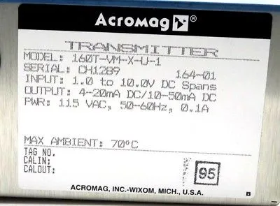 NEW ACROMAG 160T-VM-X-U-1 TRANSMITTER 160TVMXU1