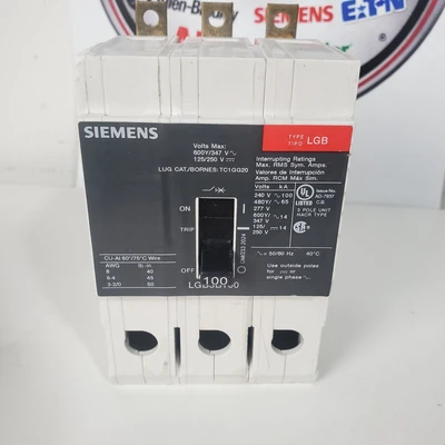 Used Siemens LGB3B100 Miscellaneous Equipment (Electrical & Power) California US | American Industrial Supply Co. #1376985