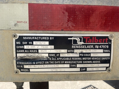 Used 2015 TALBERT 12TTA Tiltbed Trailers Michigan US | Miedema Asset Management Group #1304460