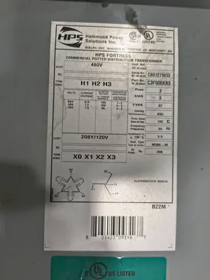 USED HAMMOND POWER SOLUTIONS C3FF006KBS