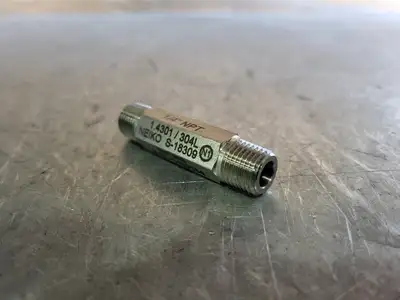 Pipe Nipple 1/4" NPT x 2-1/4", 304L