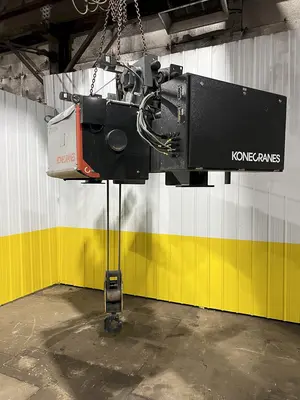 17.5 TON (2014) KONE-CRANES MODEL #CXT60410160P75GGN0S SINGLE GIRDER OVERHEAD CRANE HOIST & TROLLEY: STOCK #18633