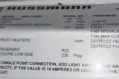 1-0581 24’ Hussmann M5X-GEP Remote Multideck Display Cooler