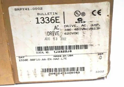 NEW ALLEN BRADLEY 1336E-BRF10-AA-EN-HA2-L7E 1HP SER D 1336EBRF10AAENHA2L7E