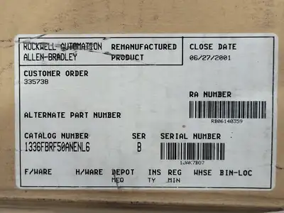 NEW ALLEN BRADLEY 1336F-BRF50-AN-EN-L6