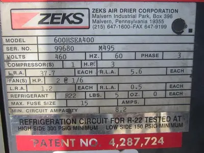 USED ZEKS 600GSEA- 400