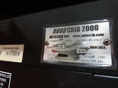 AutoCrib RoboCrib 2000 Industrial Parts Vending Machine  *Not Working*