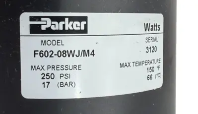 NEW PARKER F602-08WJ/M4 1" PNEUMATIC FILTER F60208WJM4