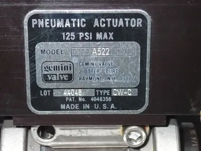 Used GEMINI VALVE A522 Pumps Ohio US | HGR 24 #784454