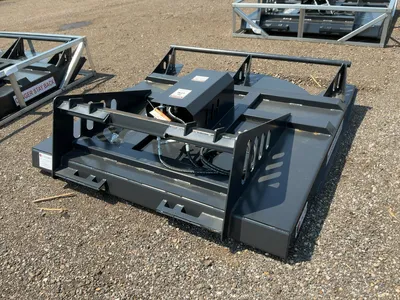 New JCT 72” Brush Mower Skid Steer Attachment, hydraulic driven with hoses and quick coupler fitting...