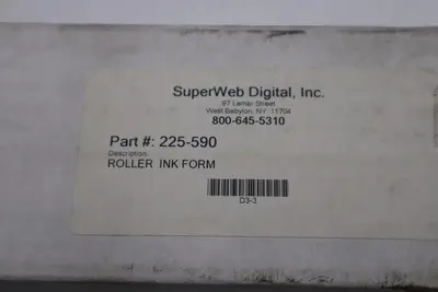 NEW SUPERWEB INK DISTRIBUTOR ROLLER PART 225-590 STOCK W-42