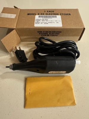 Badger Electric Products USA Model E-93  Etcher Engraver Jewelry Carbide Bits