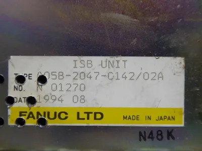 Fanuc A05B-2047-C142/02A ISB Unit Intrinsically Safe Barrier Ussed