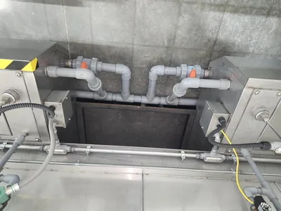 USED 2013 SYSTEM TECHNOLOGIES 2-STAGE INLINE PARTS WASHER
