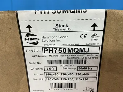 New | in-Stock HAMMOND POWER SOLUTIONS INC. PH750MQMJ Transformers Ohio US | HGR 24 #1478189