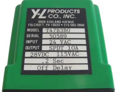 NEW YL PRODUCTS T47B3B0 TIMING RELAY