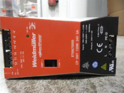 Weidmuller 8708670000 connectPower Supply 24VDC 5A Used