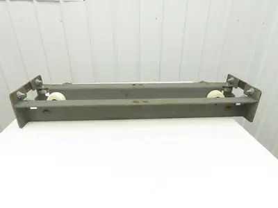 Underhung Bridge Crane End Truck 3-1/4"-7" Beam Flange 49"Length 4" Poly Wheels