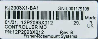 USED FISHER ROSEMOUNT DELTA V 12P2093X012 CONTROLLER MODULE KJ2003X1-BA1